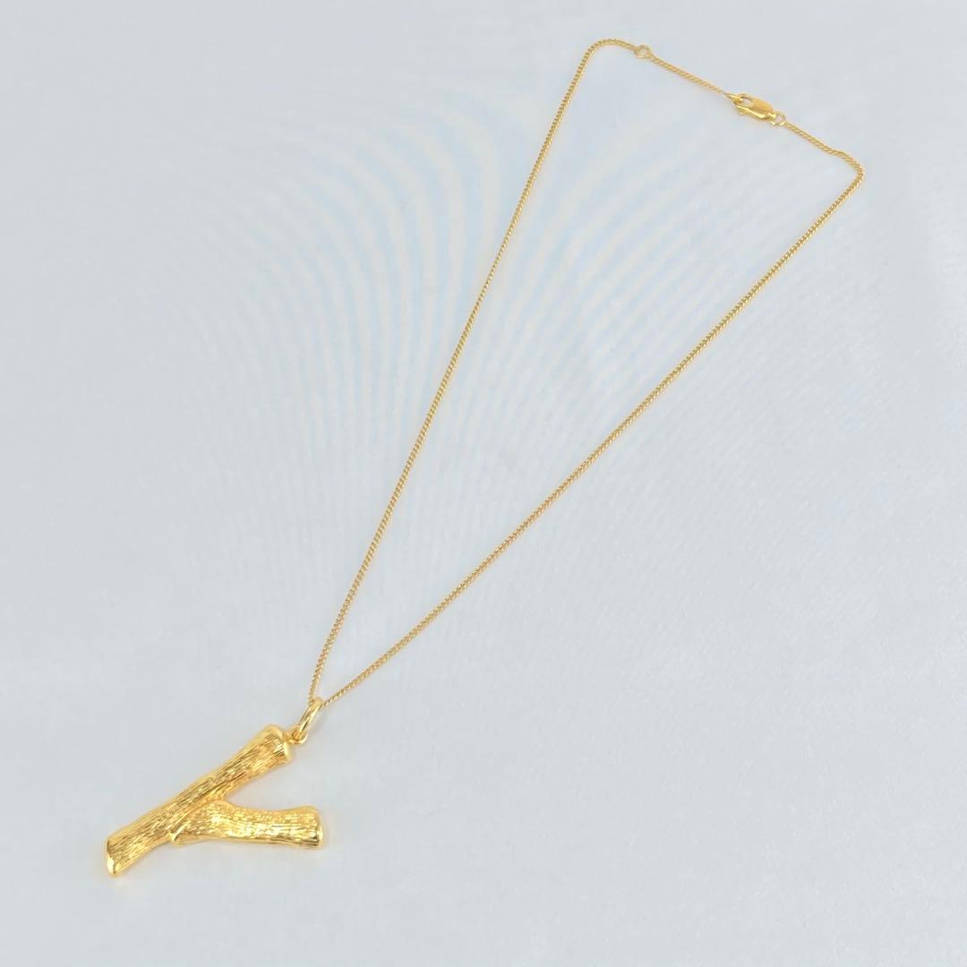 美品 OLD CÉLINE セリーヌ イニシャルネックレス フィービー期 Y字型