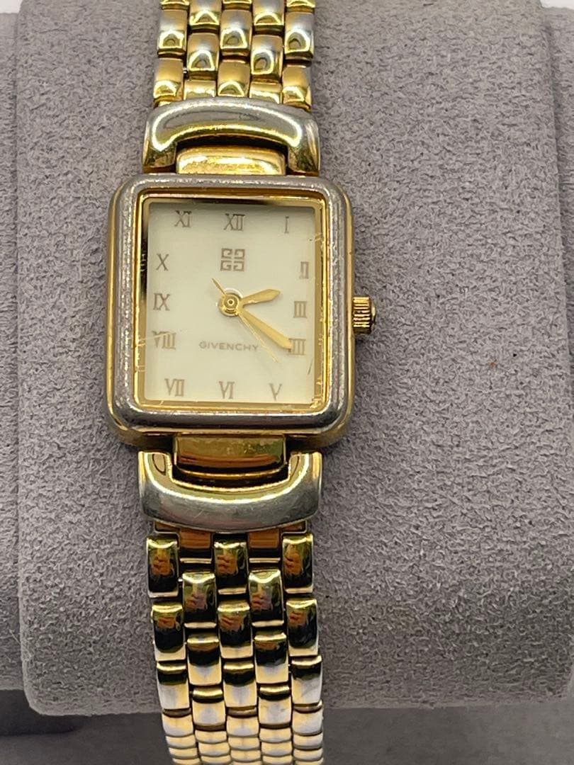 GIVENCHY ジバンシィ 腕時計 ゴールド スクエア ヴィンテージ 不動