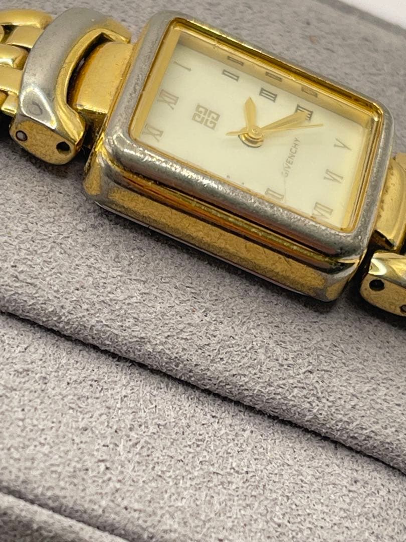 GIVENCHY ジバンシィ 腕時計 ゴールド スクエア ヴィンテージ 不動