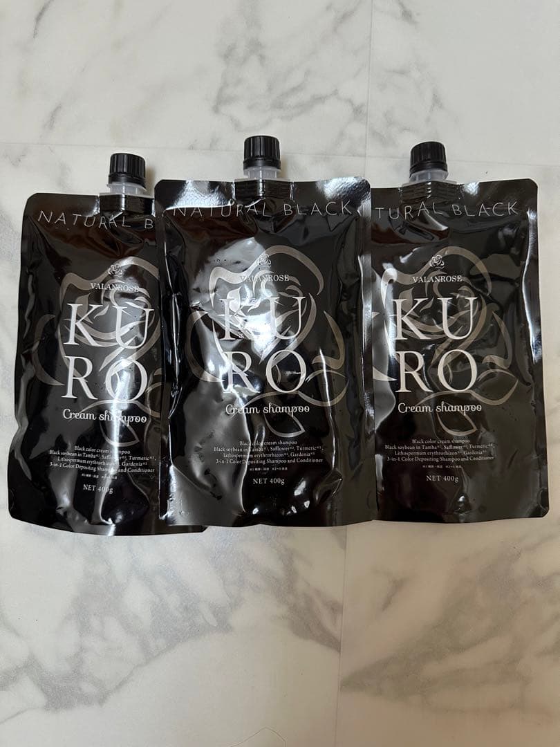 KURO Cream Shampoo 400g 3個セット