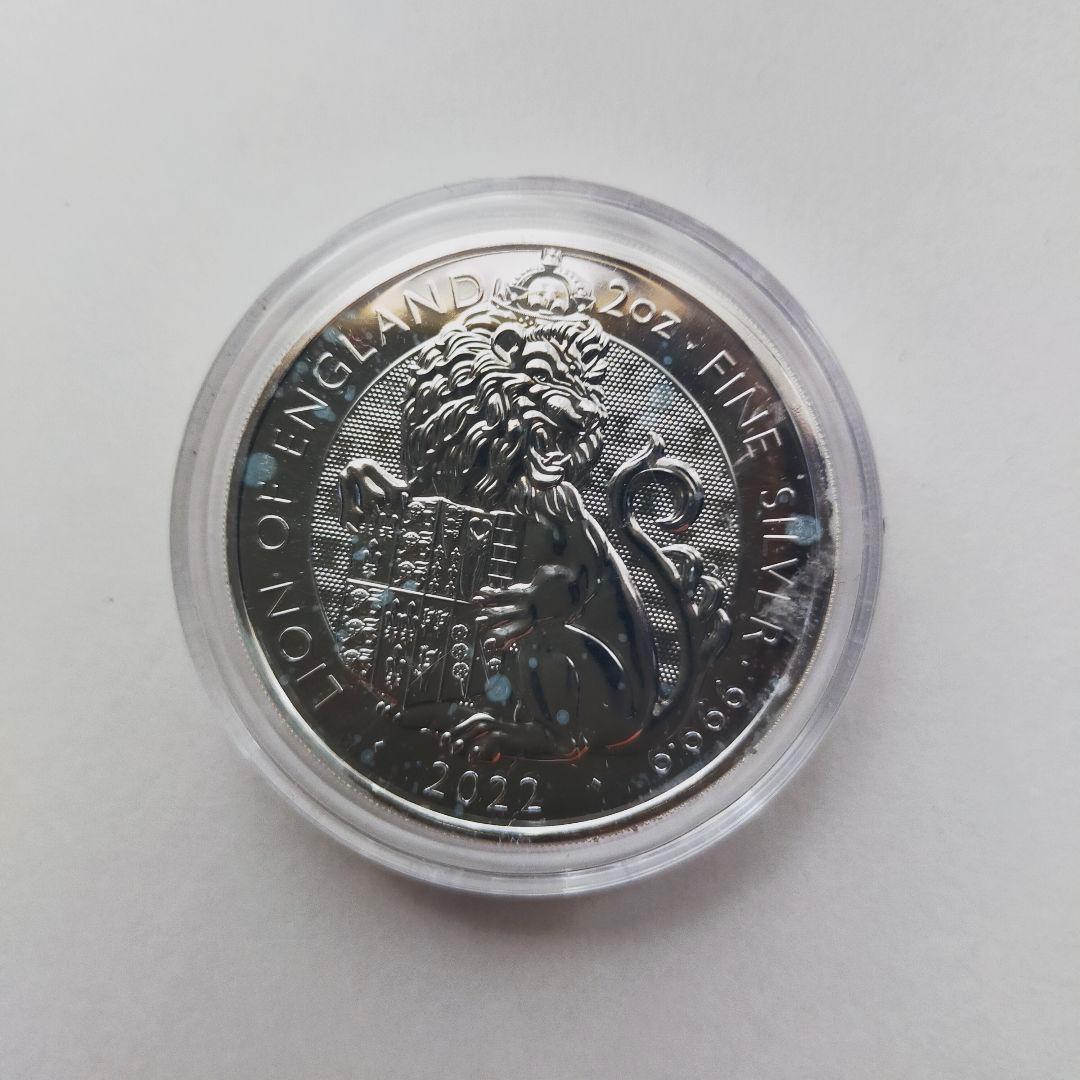 2022年 2OZ ロイヤルチューダービースト銀貨 RTLE222SC