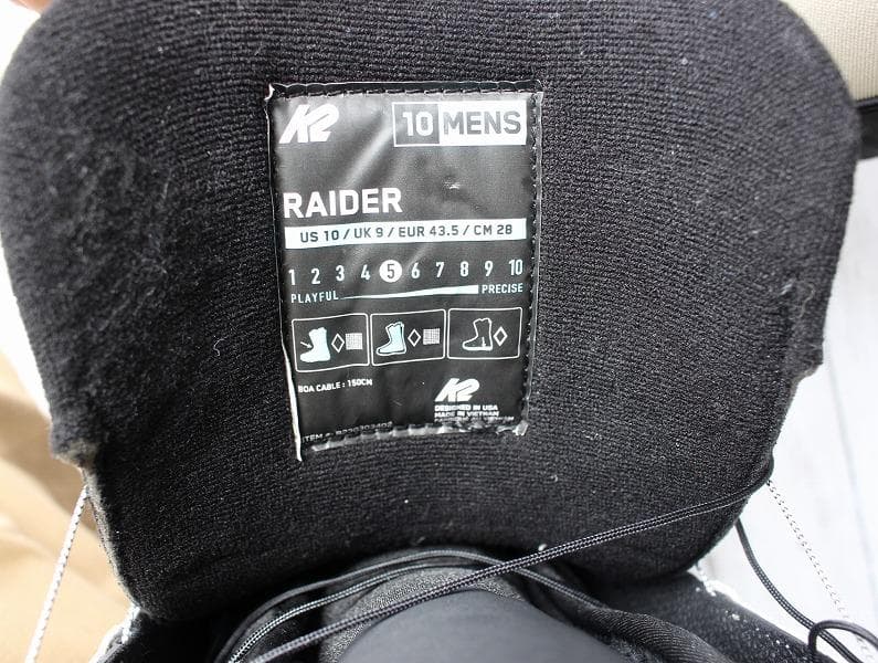 23-24 K2 スノーボード ブーツ RAIDER 28.0cm