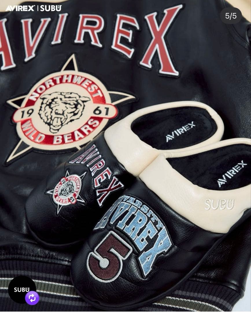 《AVIREX｜SUBU》 vegan leather WILDBEAR