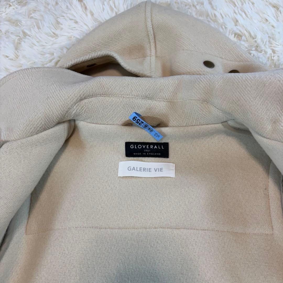グローバーオールGALERIE VIE ダッフルコート アイボリー ヘリンボーン