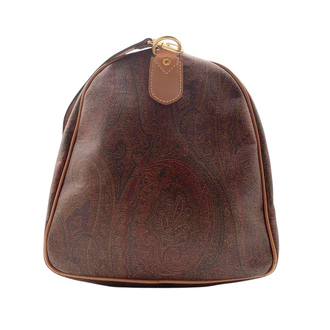 極美品】エトロ ボストンバッグ 2way ペイズリー柄 PVC レザー 大容量