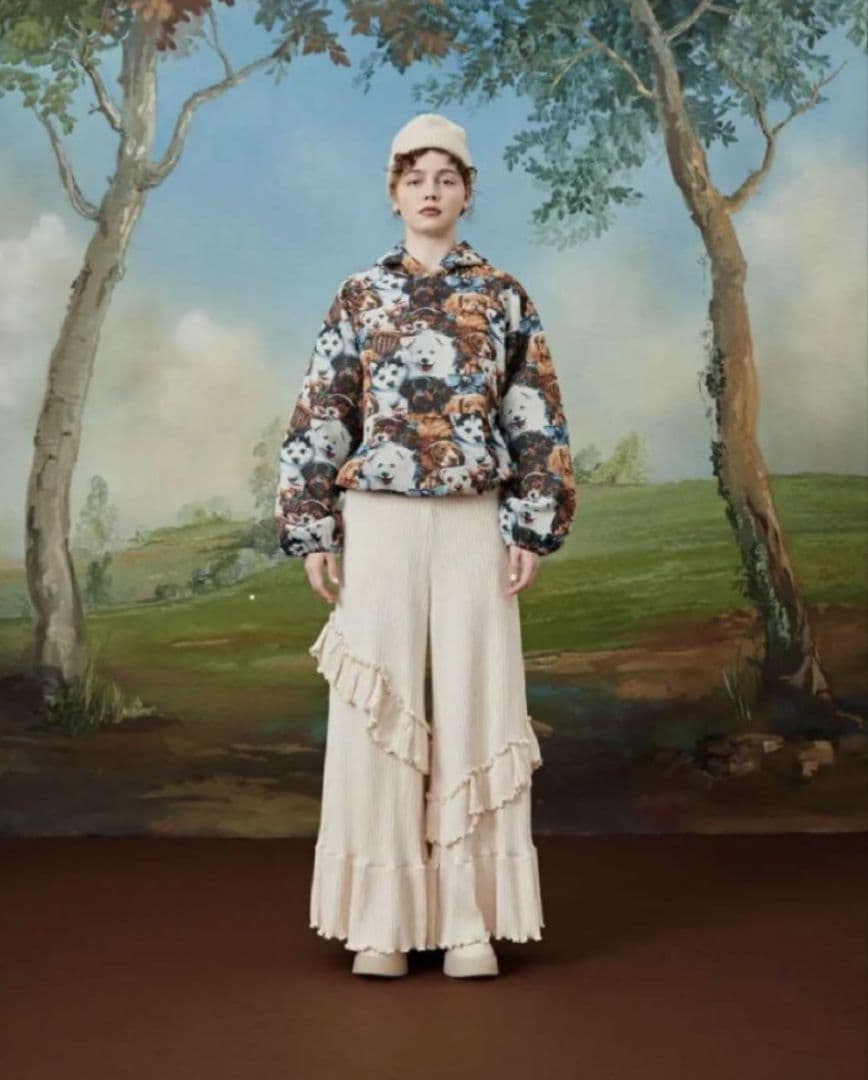 POPPY あさぎーにょ メニードッグゴブランパーカー