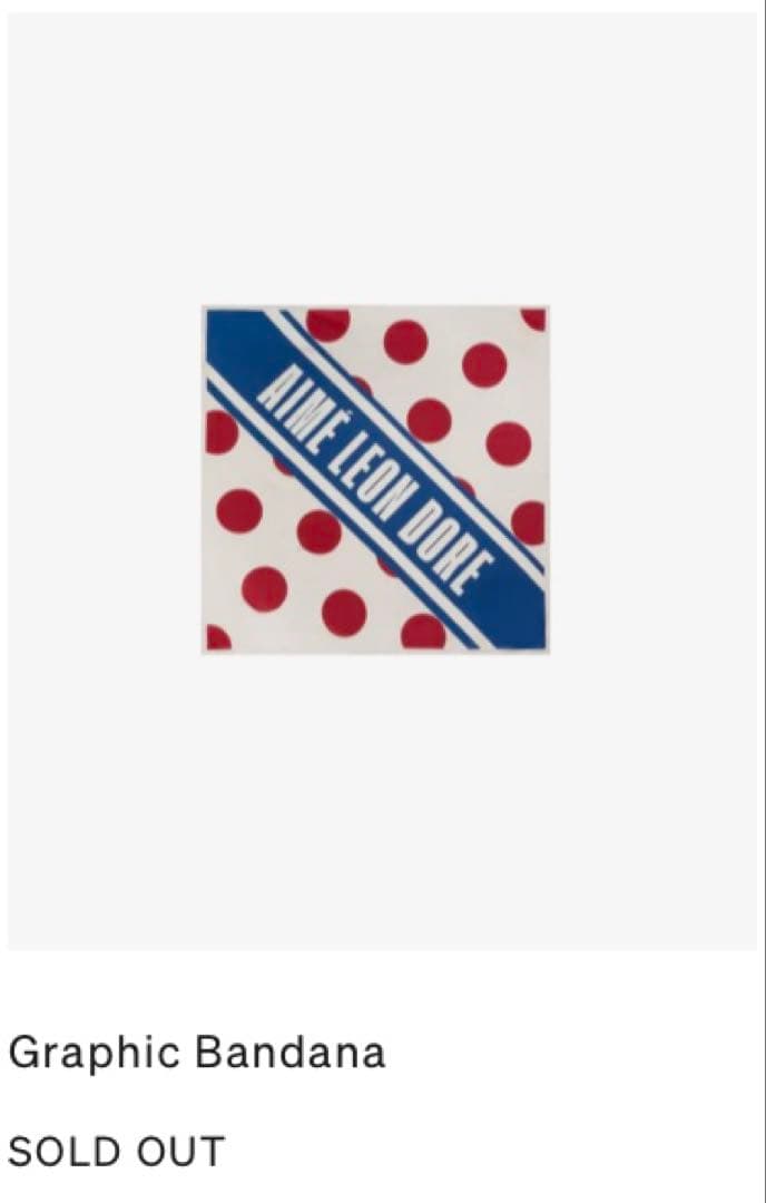 AIME LEON DORE バンダナ エメレオンドレ スカーフ noah ノア - メルカリ