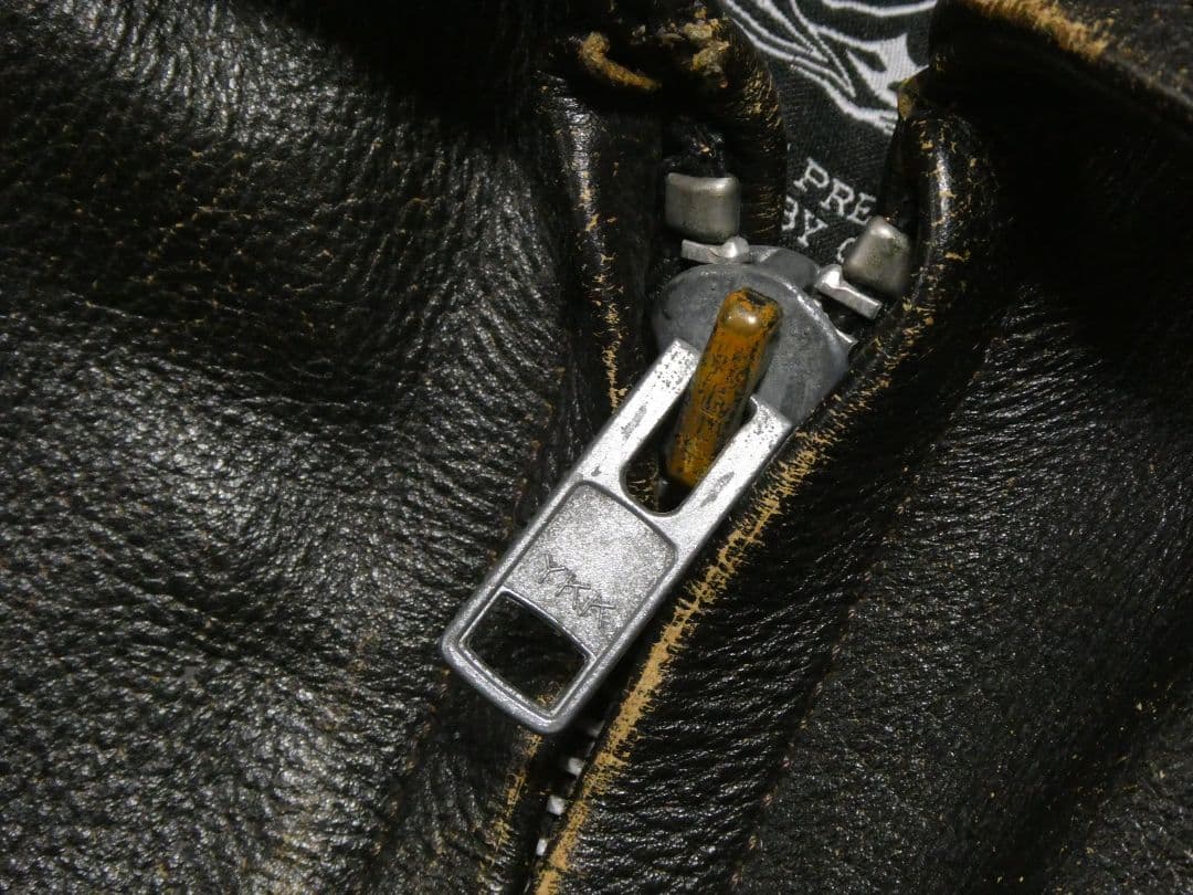 ヴィンテージ！USED加工！ライナー付き完品！短丈シングルレザー