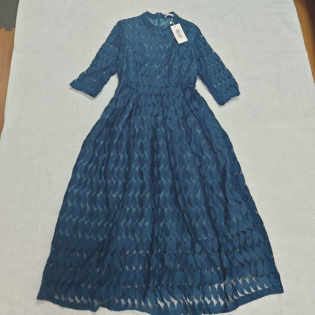 新品タグ付✨大きいサイズ✨マザーズドレス マキシ丈 結婚式 XL リーフ