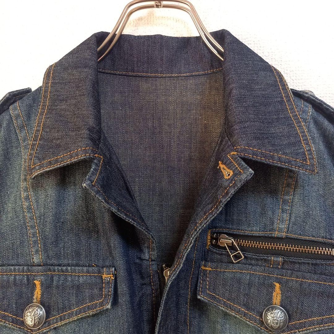 ルパート ダメージ加工デニムつなぎ オールインワン バンソン ヒゲ 色