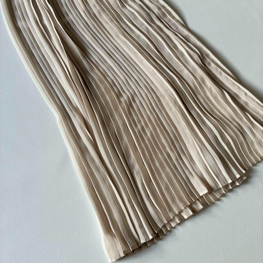 極美品✨DSC ダブスタ プリーツシフォンボウタイワンピース インナー