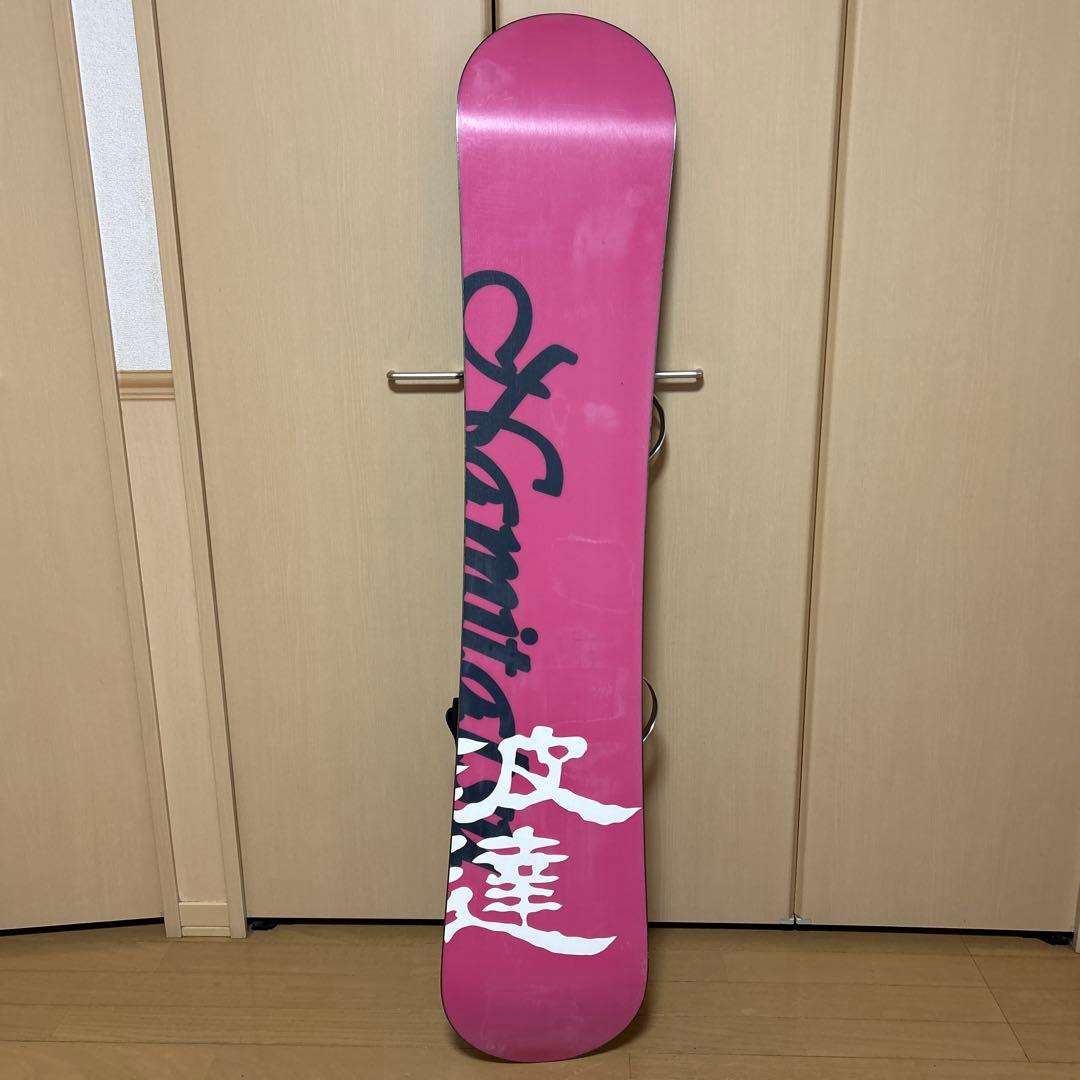 波達 レディース スノーボード 板 139cm ビンディング付き 初心者向け