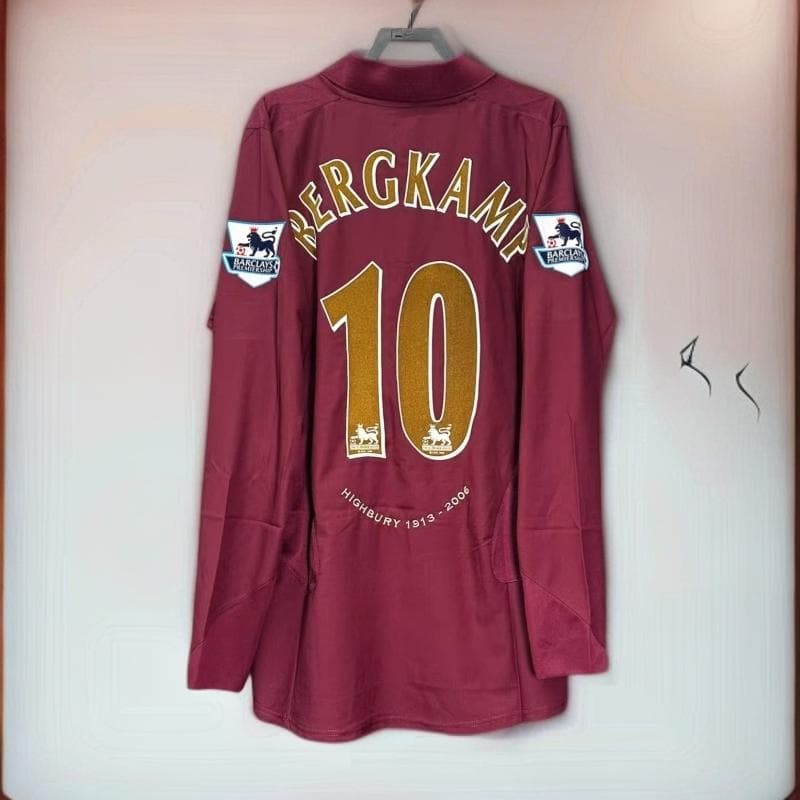 05-06 アーセナル ベルカンプ BERGKAMP 背番号10 長袖 シャツ - メルカリ