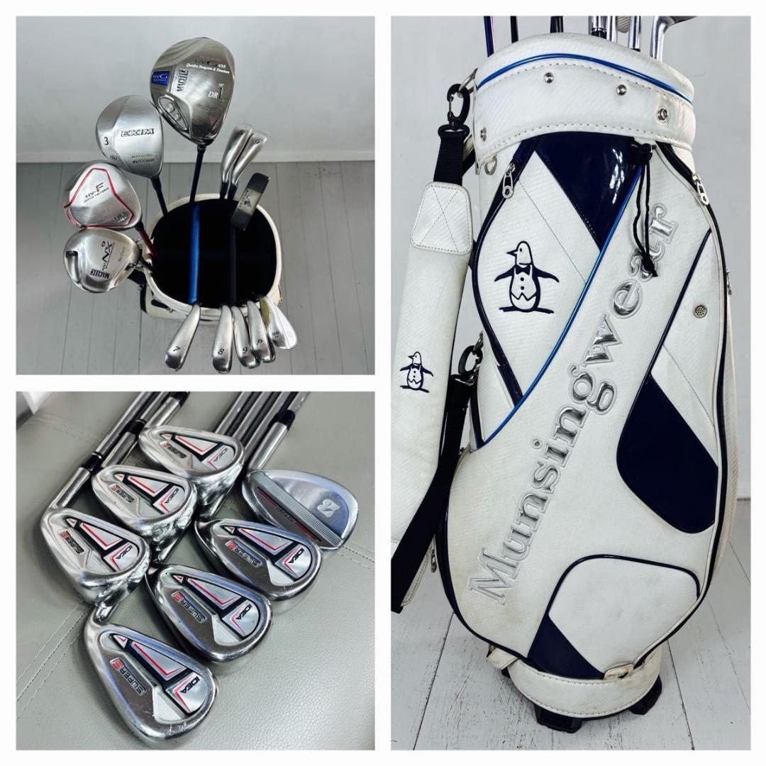 本格派 メンズゴルフクラブ 12本 フルセット お試しセット ゴルフセット Amazon.co.jp: メンズゴルフ初心者12ピースゴルフクラブセットブルー