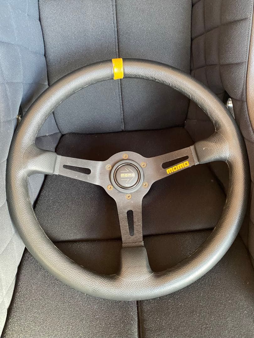 モモステ　ステアリング　ワークスベル　MOMO 正規品 MOMO FULL SPEED WINNERS GRAND PRIX FS348 BK モモ フル