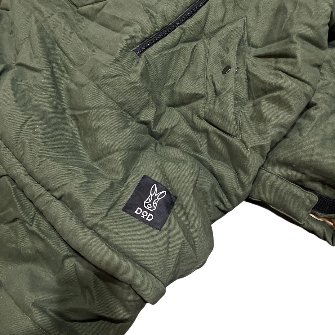 希少】DOD ディーオーディ ジャケシュラ2 カーキ 寝袋 アウター M