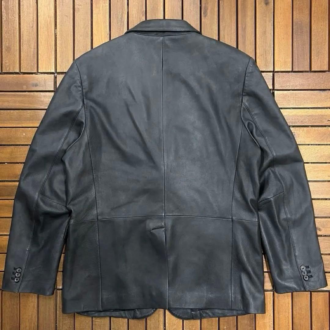 BANANA REPUBLIC ラムレザー 2Bテーラードジャケット 羊革 本皮