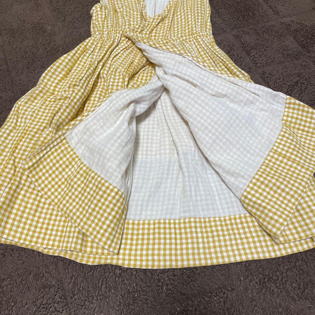 soor ploom ギンガムチェック ワンピース 5y - メルカリ