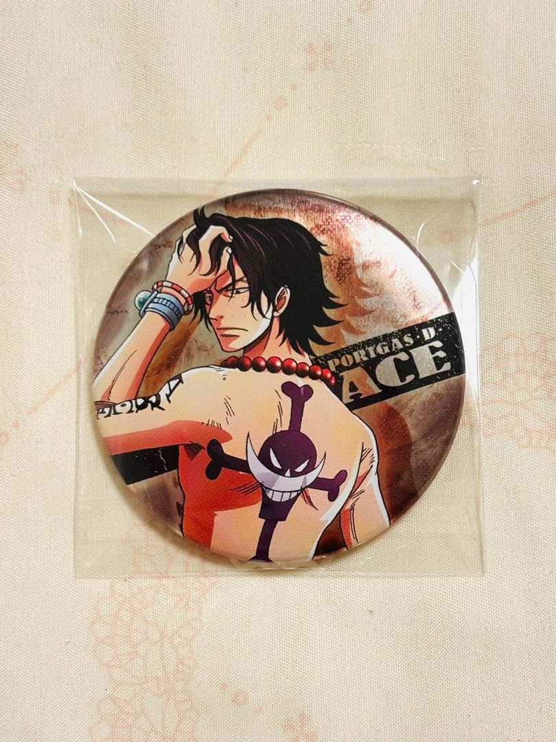 ワンピース エース キャラバッジコレクション メタリック 缶バッジ