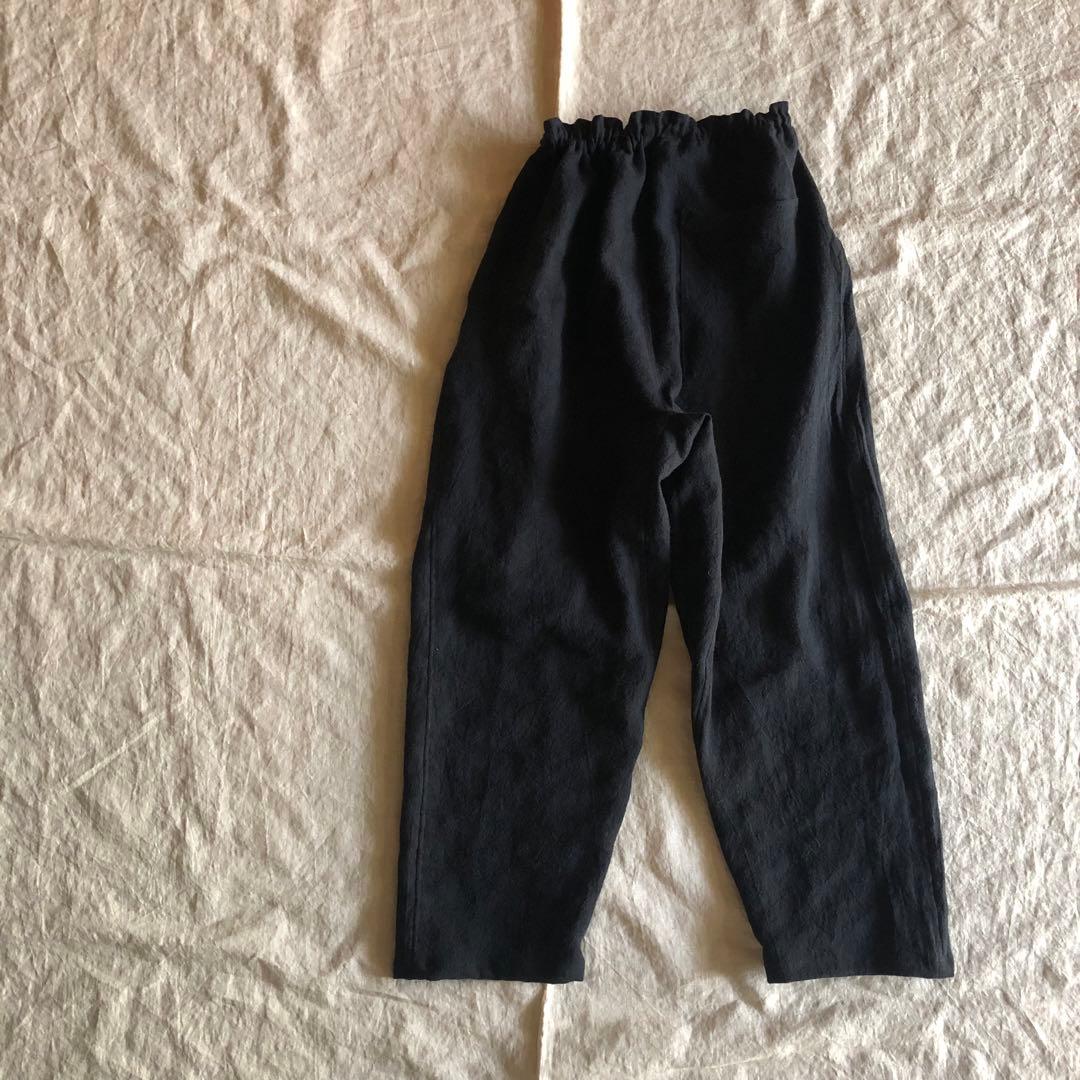 リネンウールのもんぺ ブラック - メルカリ