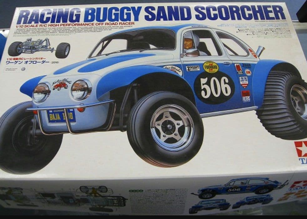 タミヤ　Racing Buggy Sand Scorcher 1/10 TAMIYA SAND SCORCHER RACING BUGGY 1/10 SCALE R/C HIGH PERFORMANCE