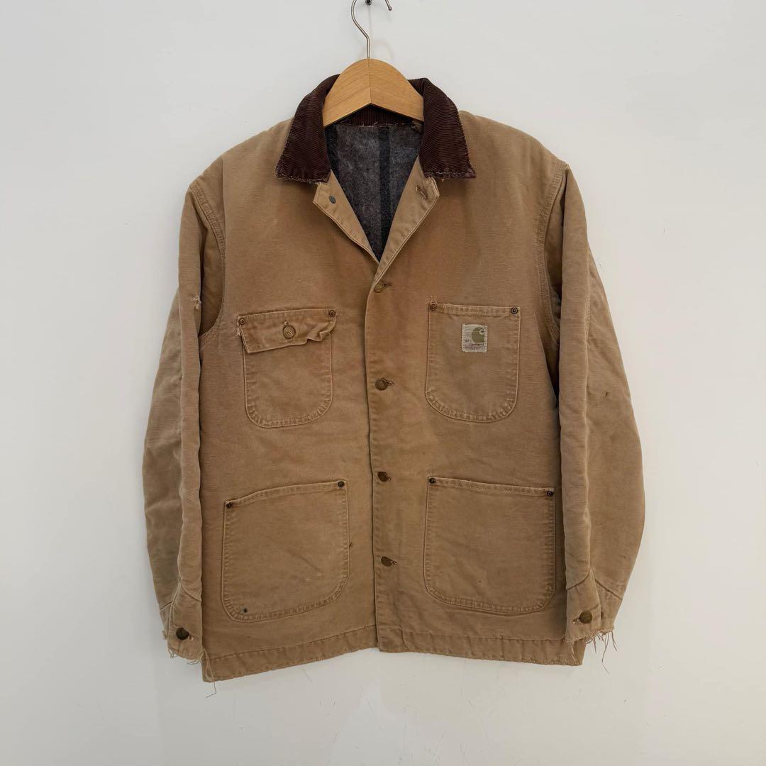60s カーハート Carharttミシガンチョアコート デカCボタン - メルカリ