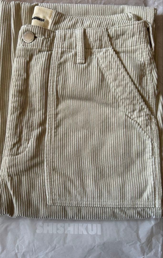 THE SHISHIKUI CORDUROY BAKER / CREAM 34 - メルカリ