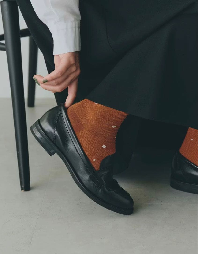 ENESS ブラック ローファー 39 (24.5cm)