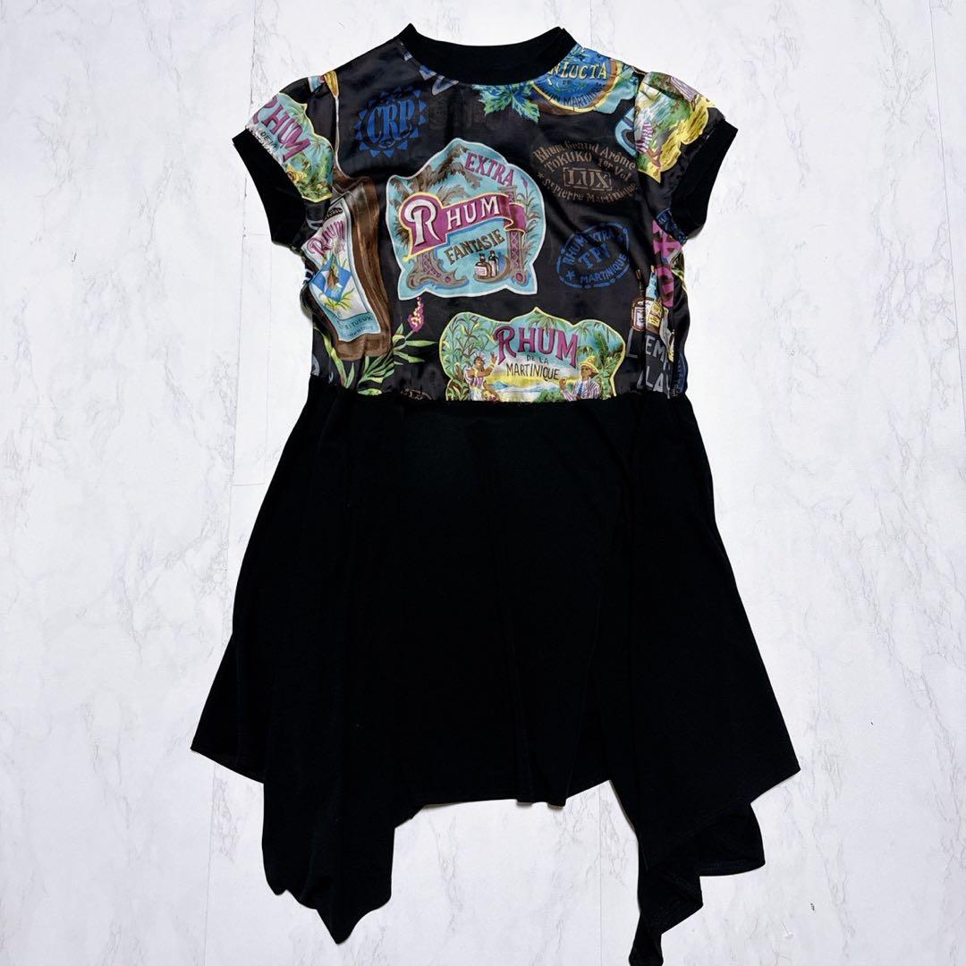 TOKUKO 1er Vol トップス チュニック 黒 9号 総柄 ラム酒 - メルカリ