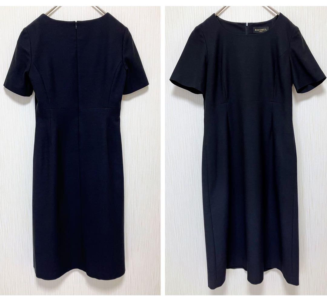 美品】エスコミュール スーツ 9AR お受験 濃紺 面接 メアリーココ