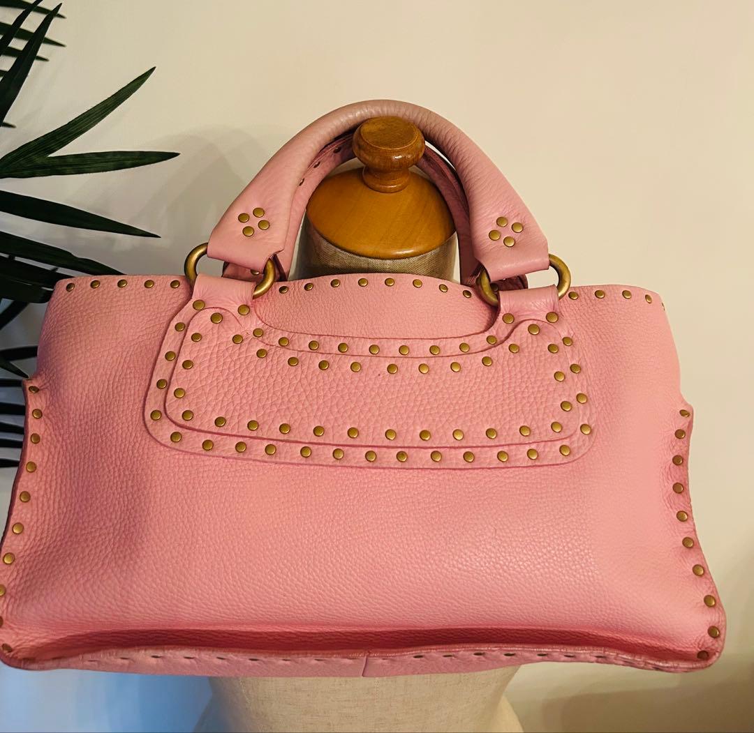 セリーヌ激レア★スタッズ付きブギーバッグピンク保存袋付きクリーニング済み yvtzqrcdspojbcas9i5cd81zwfuo