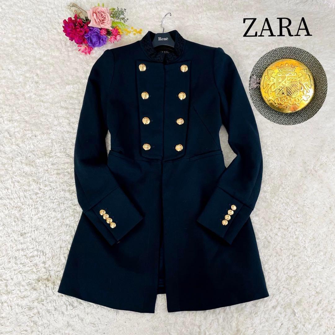 希少✨ザラベーシックコレクション♡ナポレオンコート 金ボタン