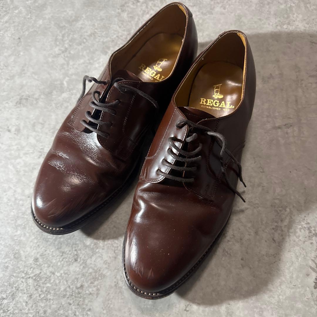 REGAL 25EEE ストレートチップ レザーシューズ ブラウン - メルカリ