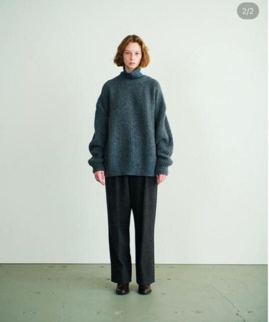 Yoke カーディガン 3G BACK ZIP RIB CREW NECK - メルカリ