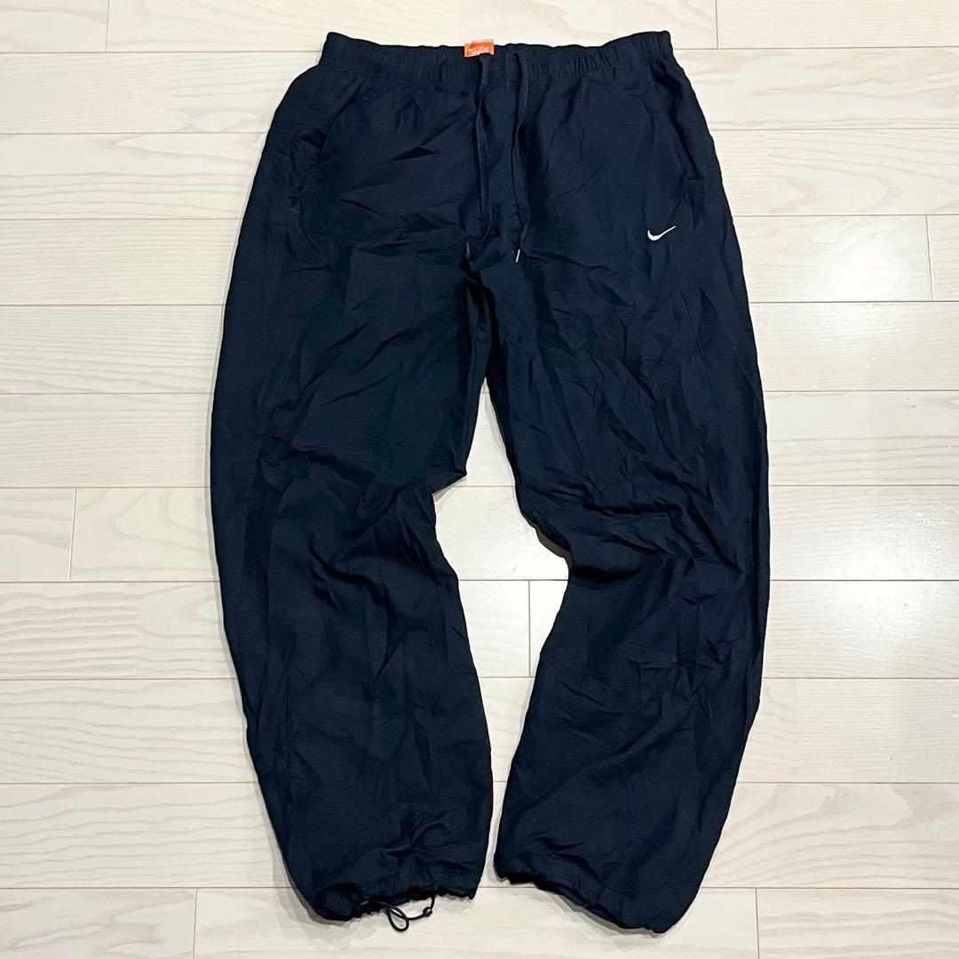 NIKE ナイキ ナイロンパンツ トラックパンツ L ブラック ソロ