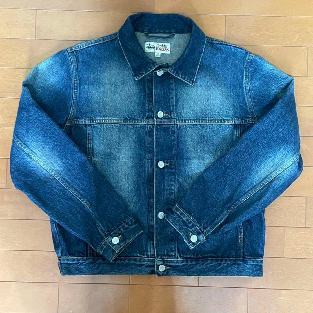 25秋冬 新作 STUSSY デニム トラッカー ジャケット S ジージャン