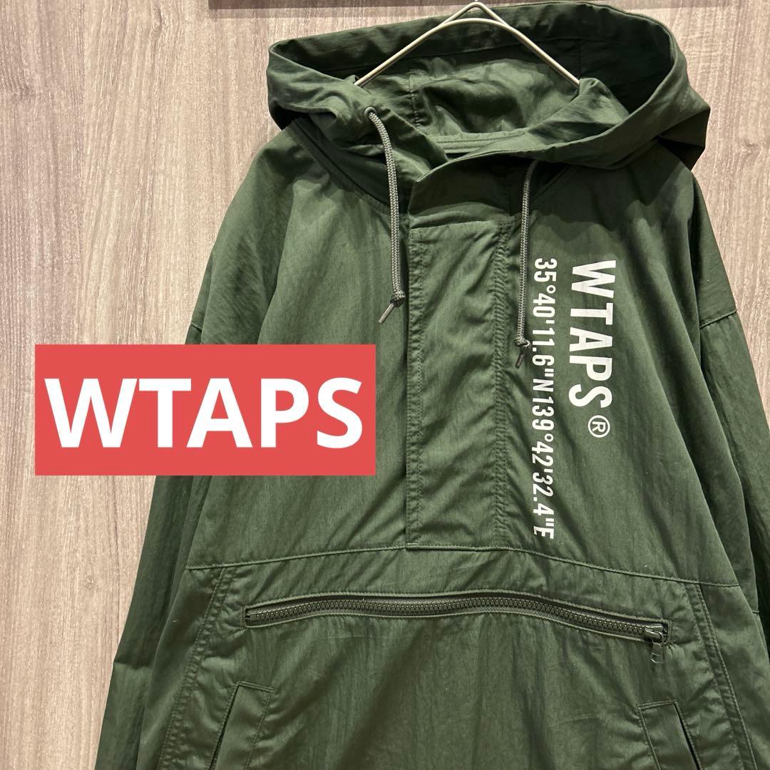 美品】WTAPS 高級アノラックナイロンジャケット ハーフジップパーカー