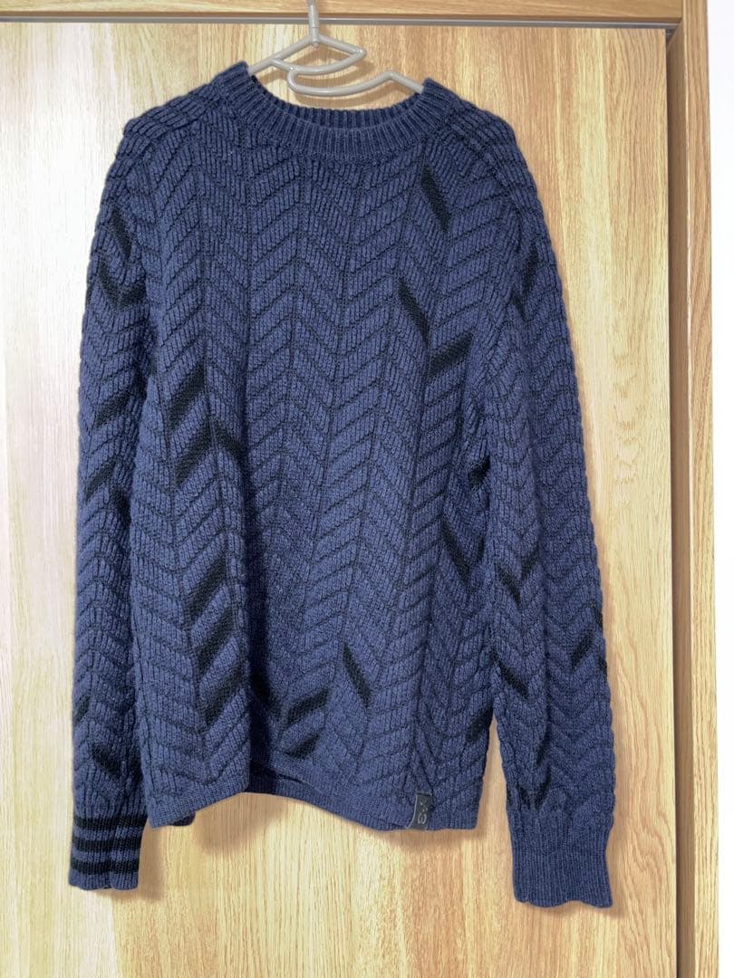 Y-3 ウールニット ネイビー Sサイズ ヨウジヤマモト - メルカリ