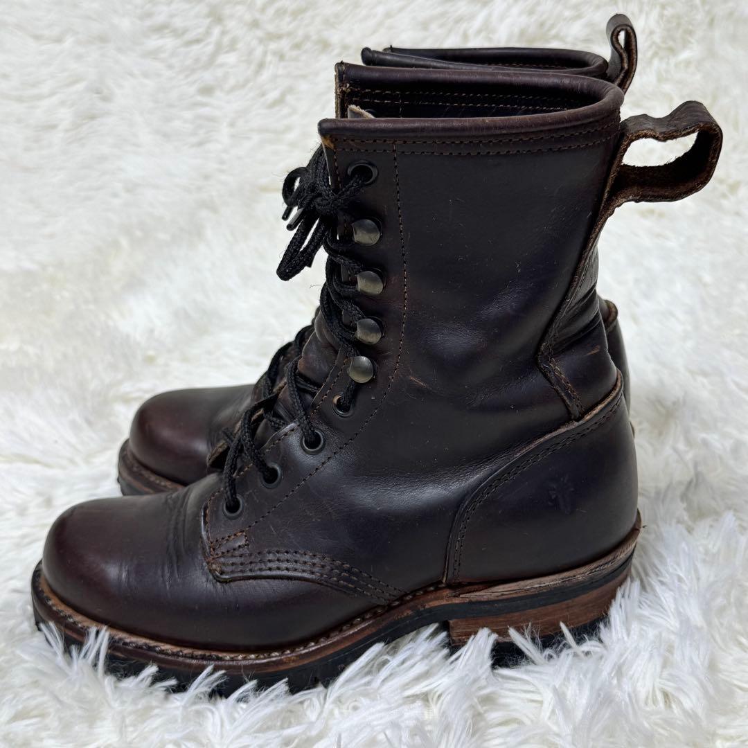 希少・USA製】FRYE フライ ロガーブーツ 6M（24cm）ビブラムソール