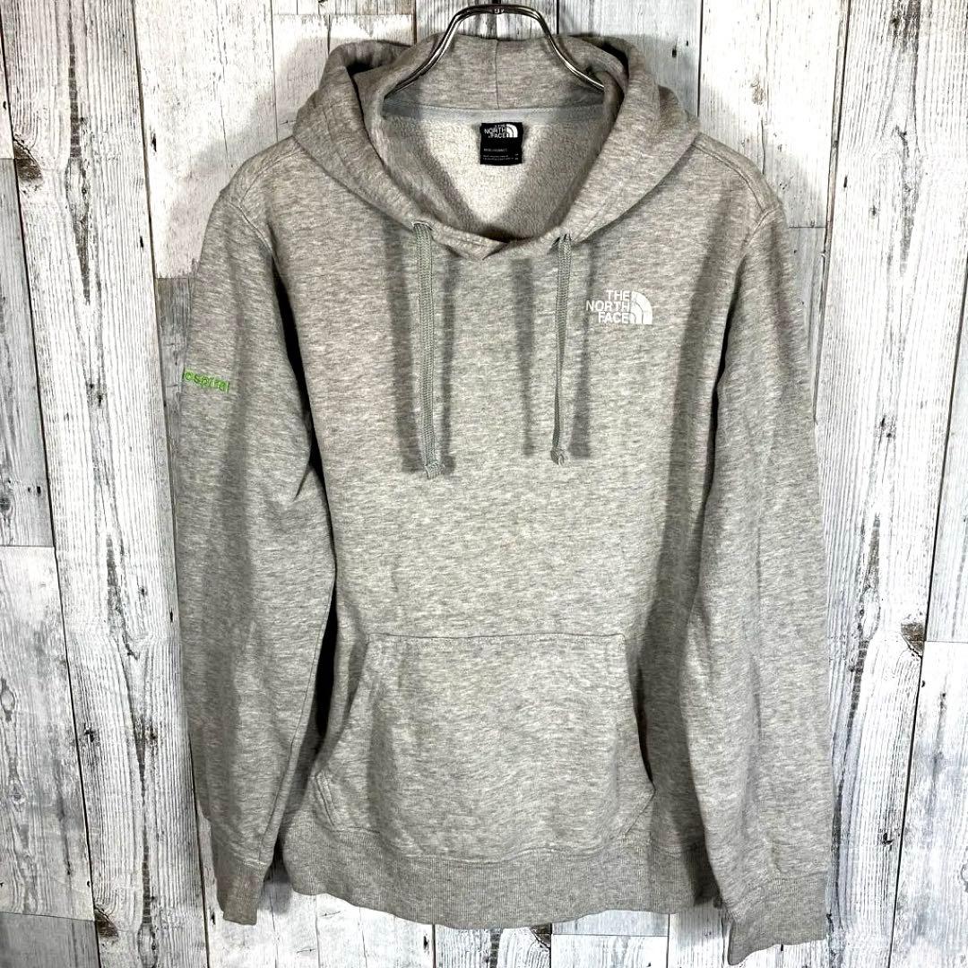 THE NORTH FACE メンズMサイズグレーパーカー フード付き - メルカリ