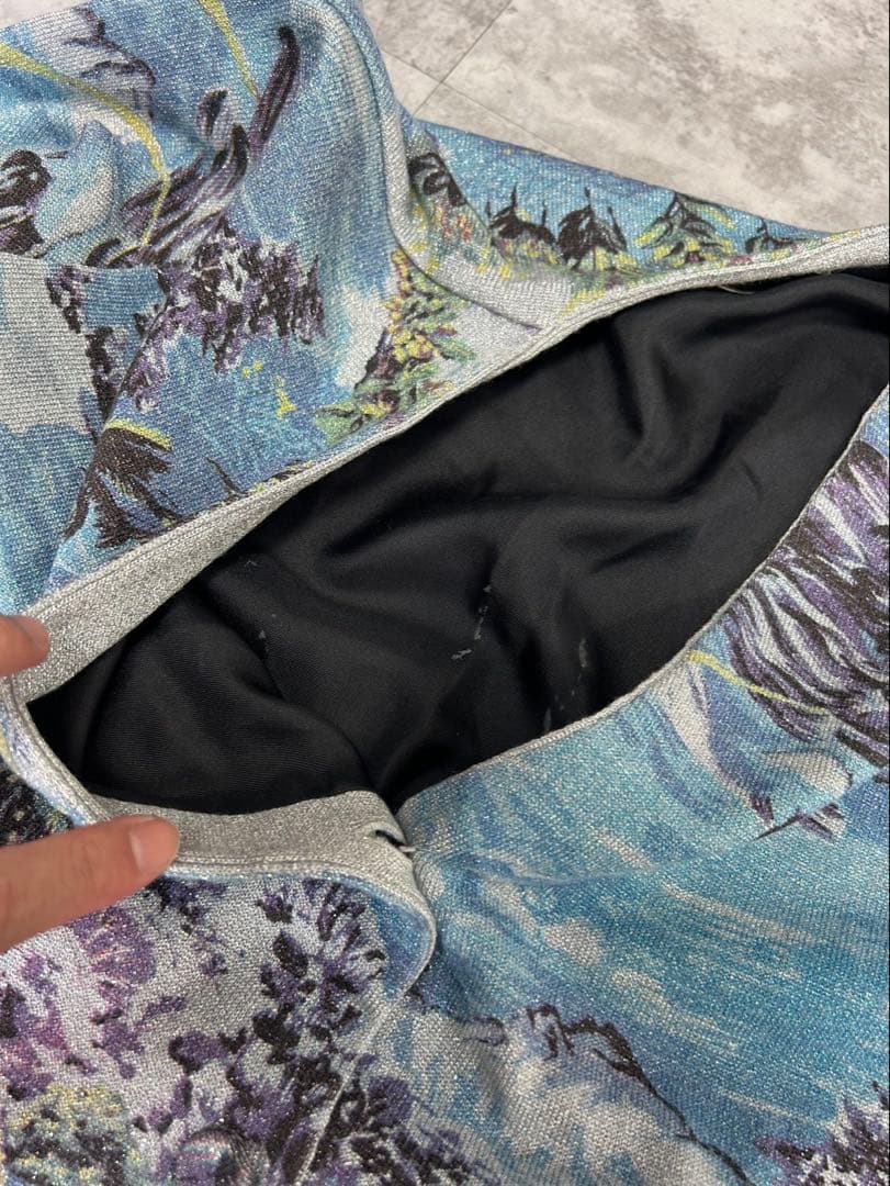 Saint Laurent Paris SS16 ウェーブ ラメ カーディガン