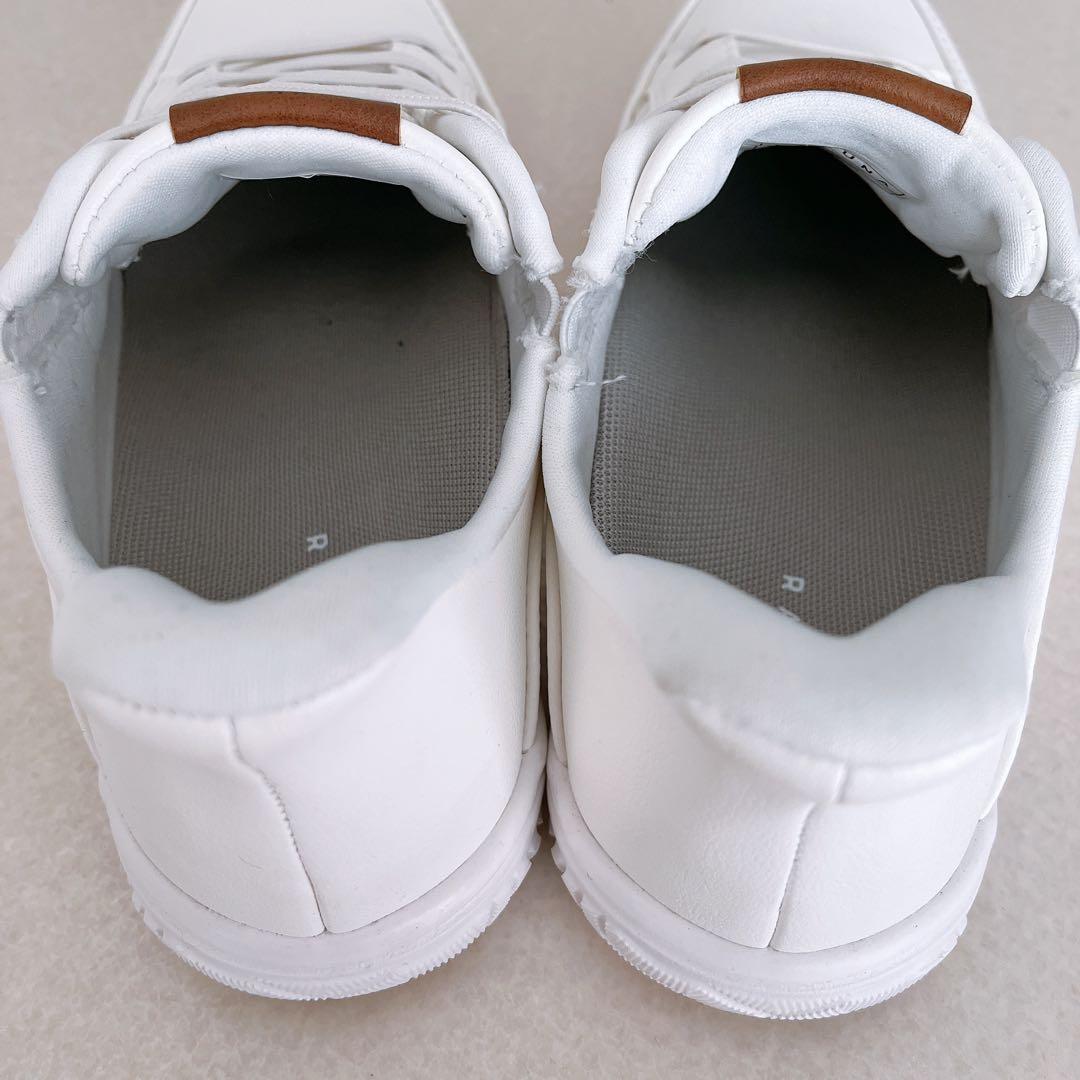 RAKUNA 整体スニーカー2 防水加工 軽量 幅広 スリッポン 22.5cm