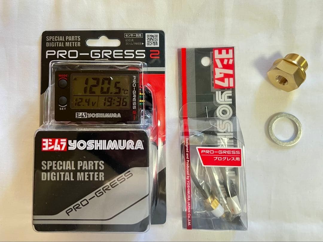 即納 ゼファー 1100 ヨシムラ プログレス2 油温計 デジタルマルチ