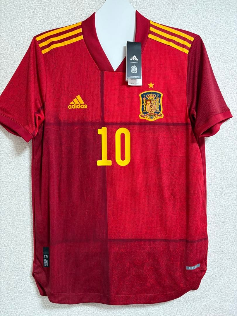 adidas スペイン代表 PEDRI 10 シャツ ※オーセンティック adidas スペイン代表 2022 ユニフォーム ホーム 半袖 レプリカ #10
