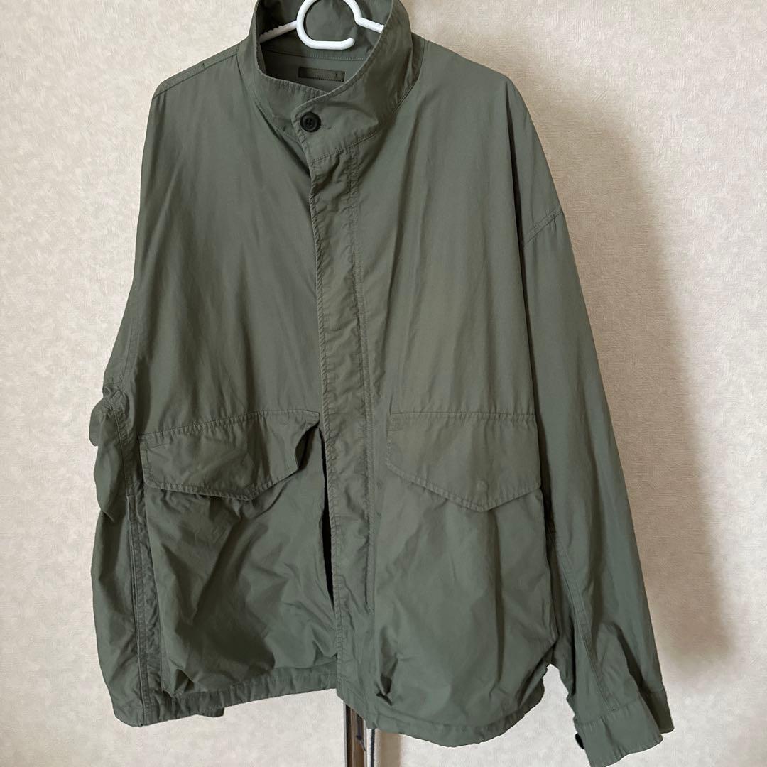 オリーブグリーン ミリタリージャケット - メルカリ