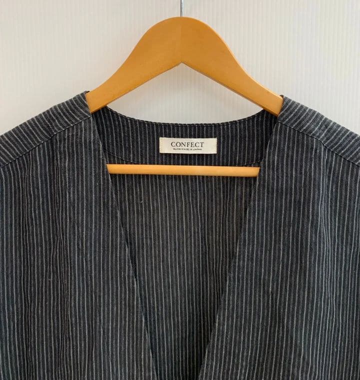 confect リネンペーパーストライプジャケット FREEサイズ - メルカリ