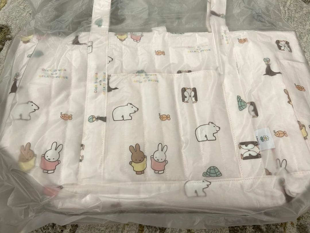 新品未開封】ジェラートピケ ミッフィー キルティング総柄ママバッグ