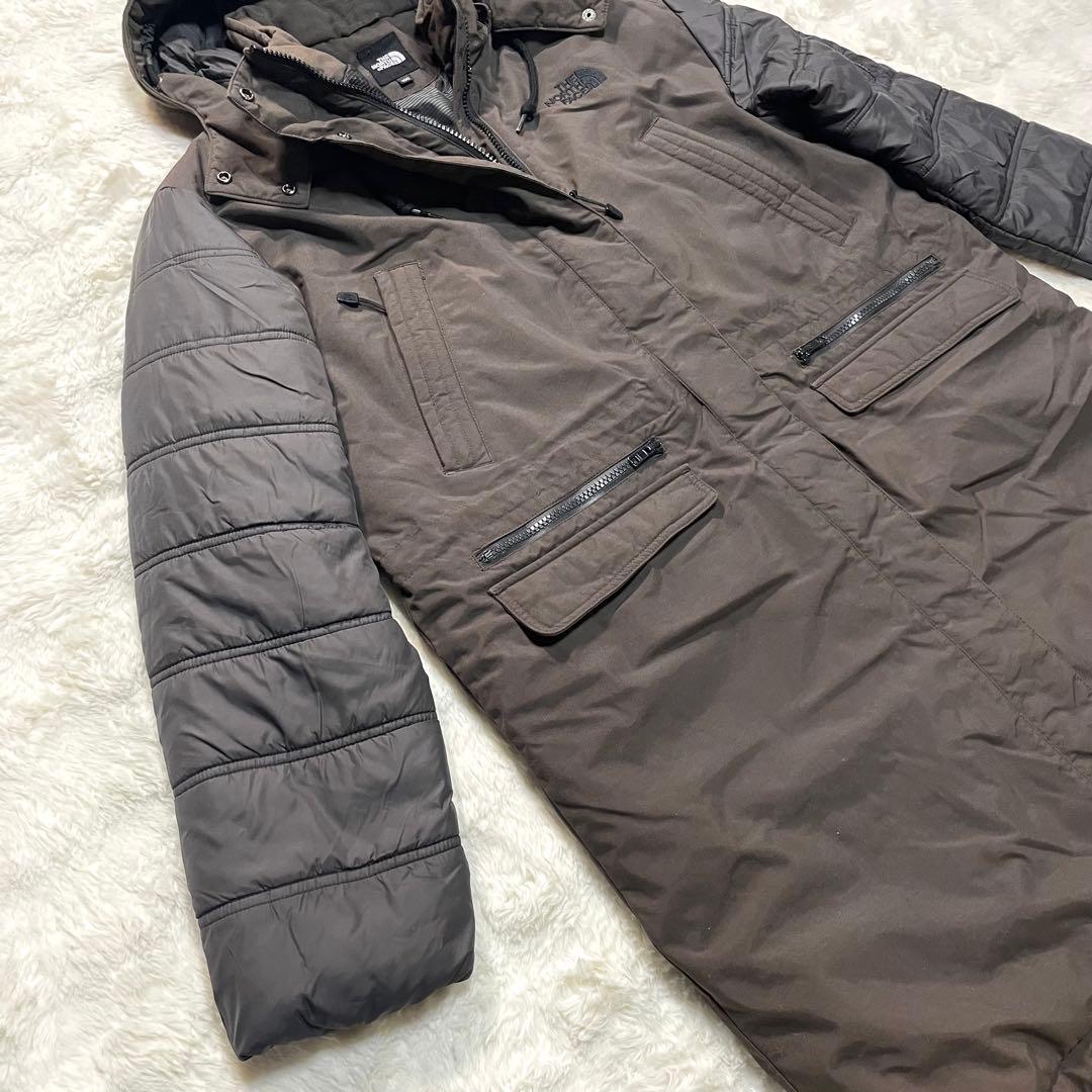 THE NORTH FACE】異素材切り替え中綿ロングジャケット 大きいサイズ