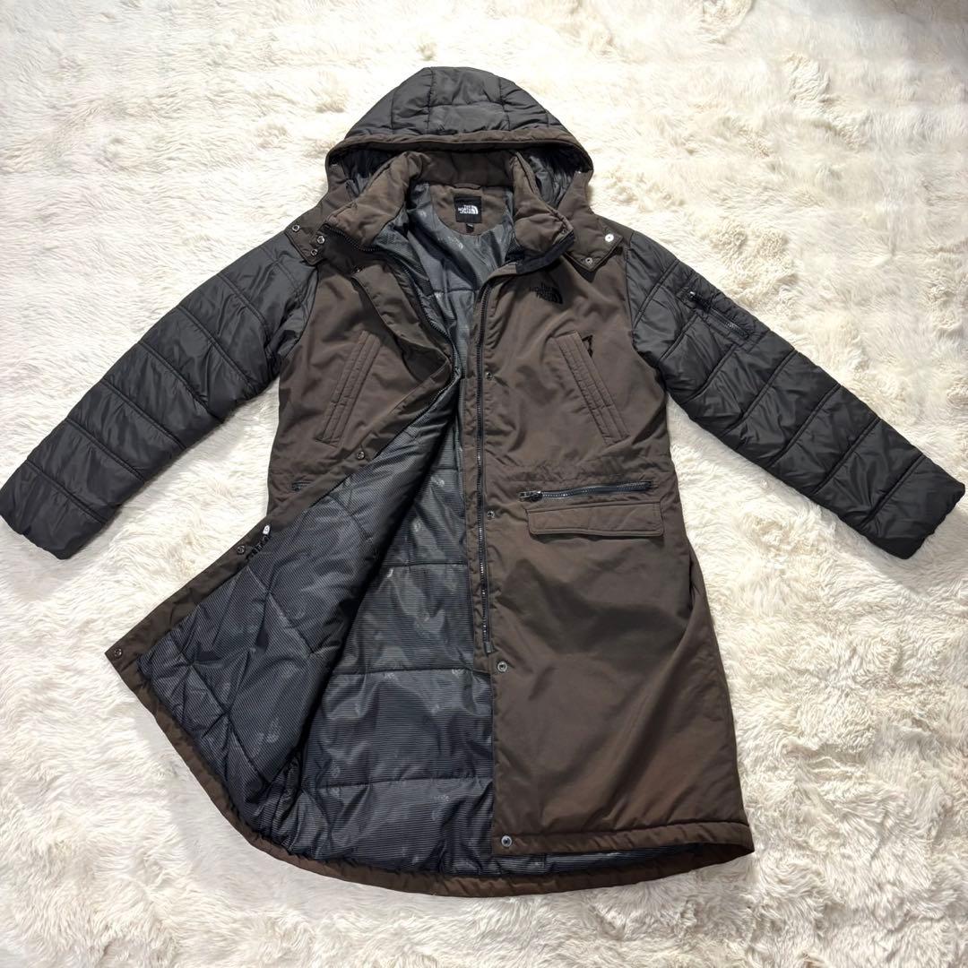 THE NORTH FACE】異素材切り替え中綿ロングジャケット 大きいサイズ
