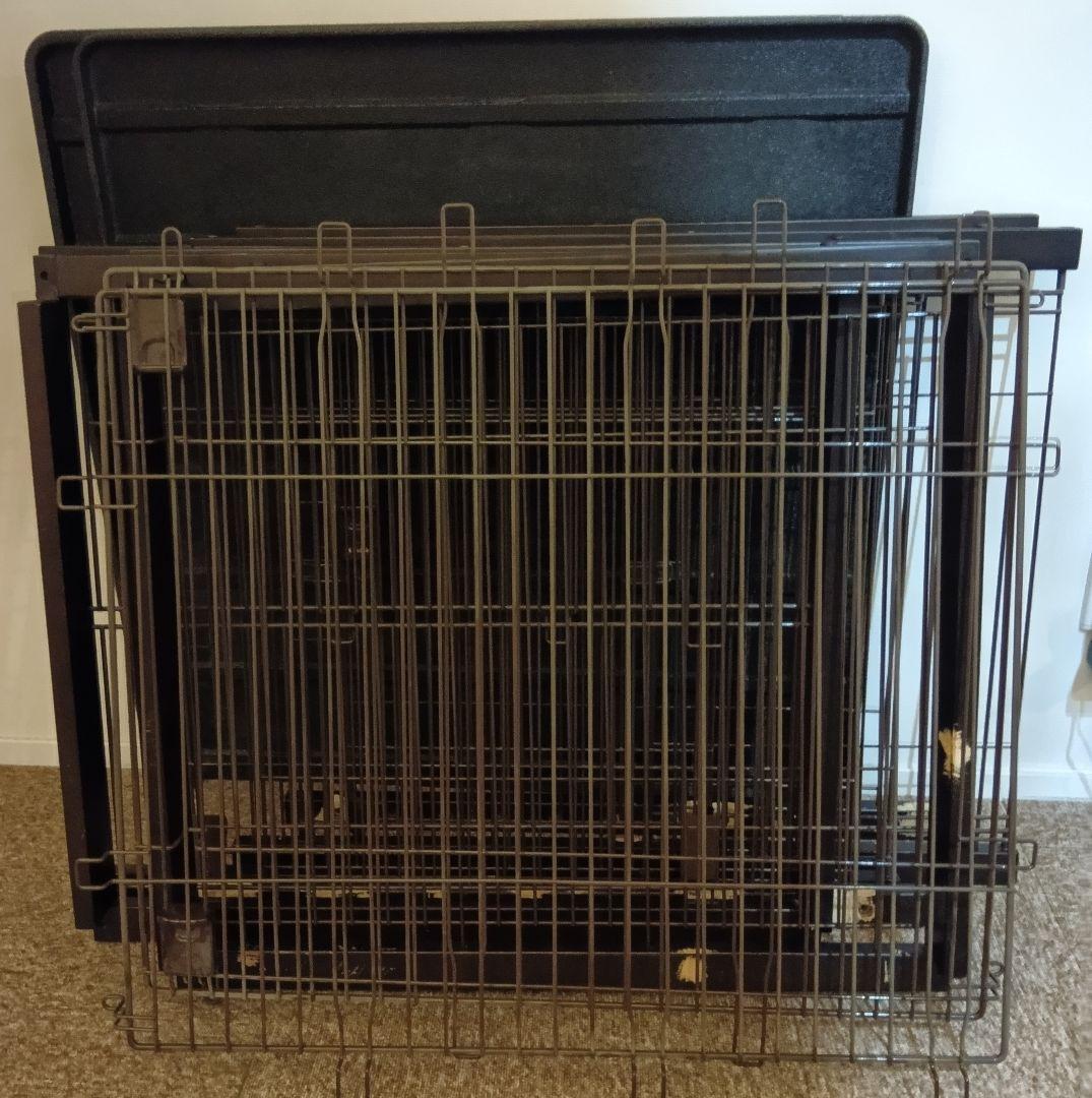 【室内のみ利用】<解体洗浄済>リッチェル 木製ペットサークル／ダークブラウン 室内のみ利用】<解体洗浄済>リッチェル 木製ペットサークル／ダーク